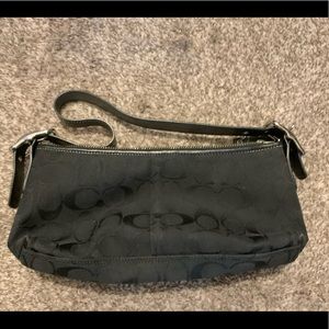 Coach monogram small black purse